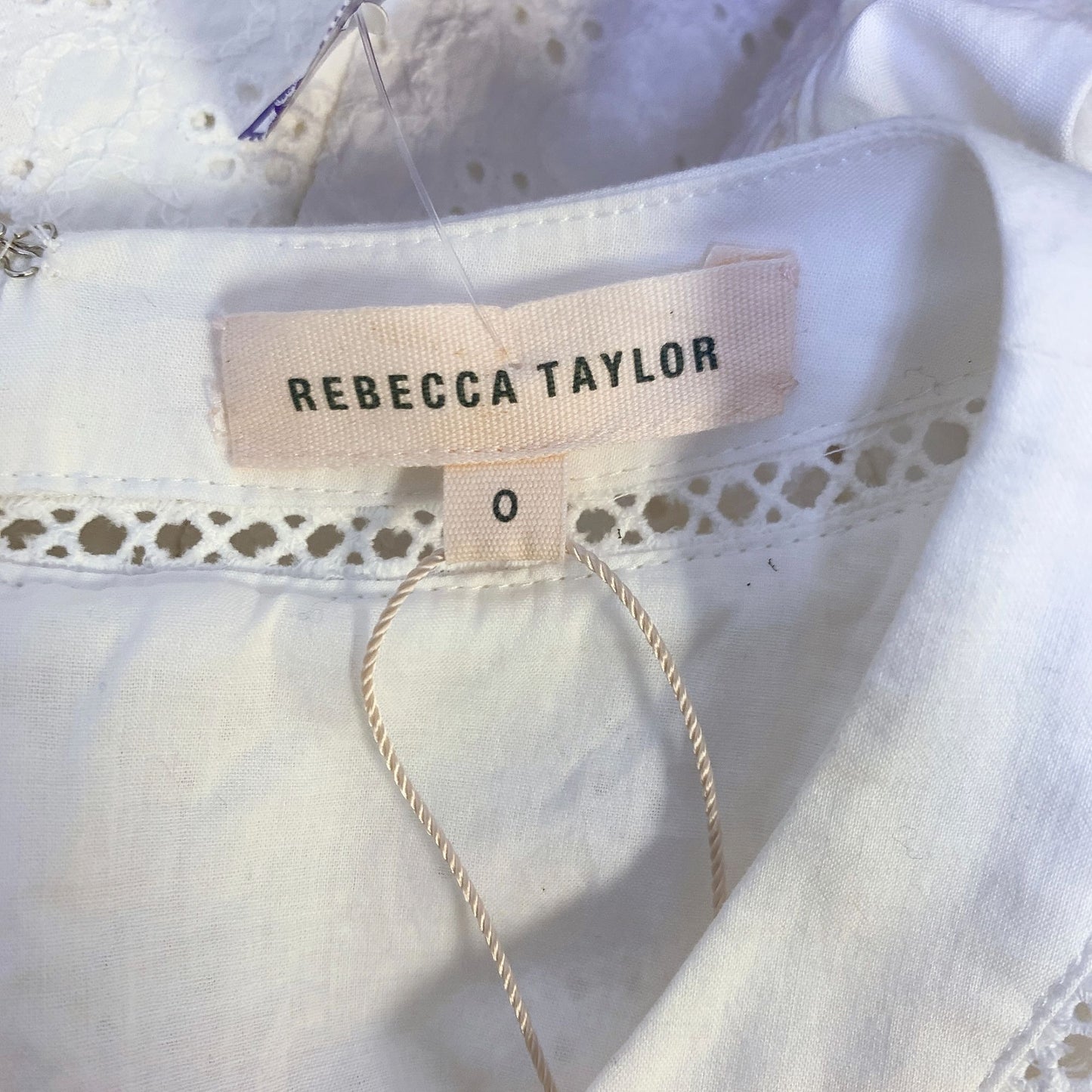*NWT Rebecca Taylor White Eyelet Dress Size 0