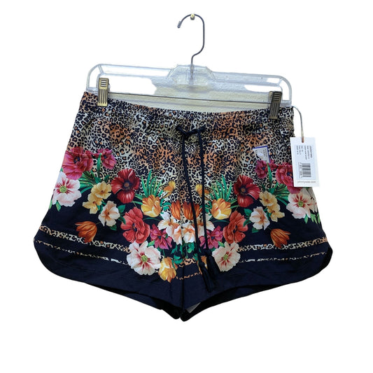 NWT Johnny Was California Animal & Multicolored Print Surf Shorts Size XS