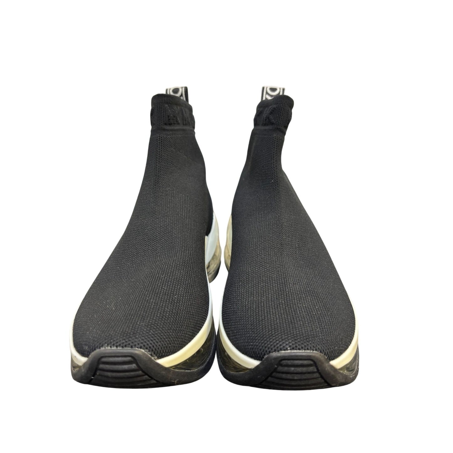 Michael Kors Black & White Slip-On Sock Sneakers  Size 9