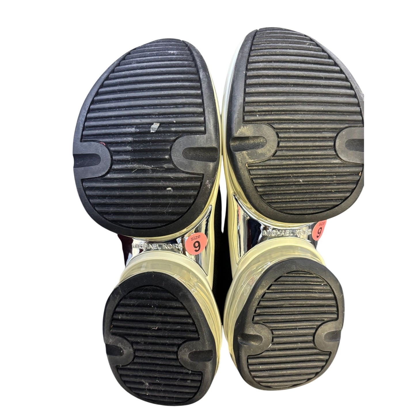 Michael Kors Black & White Slip-On Sock Sneakers  Size 9