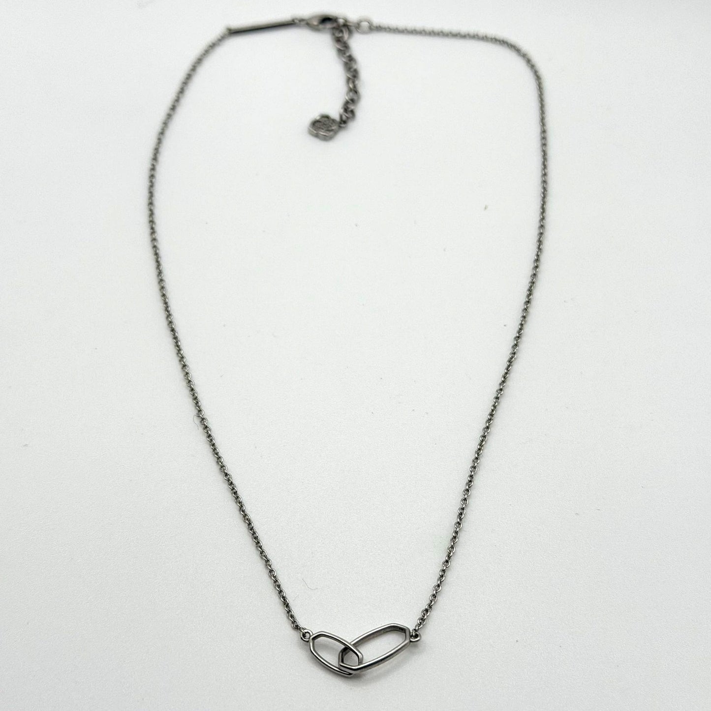 Kendra Scott Silver Link Pendant Necklace