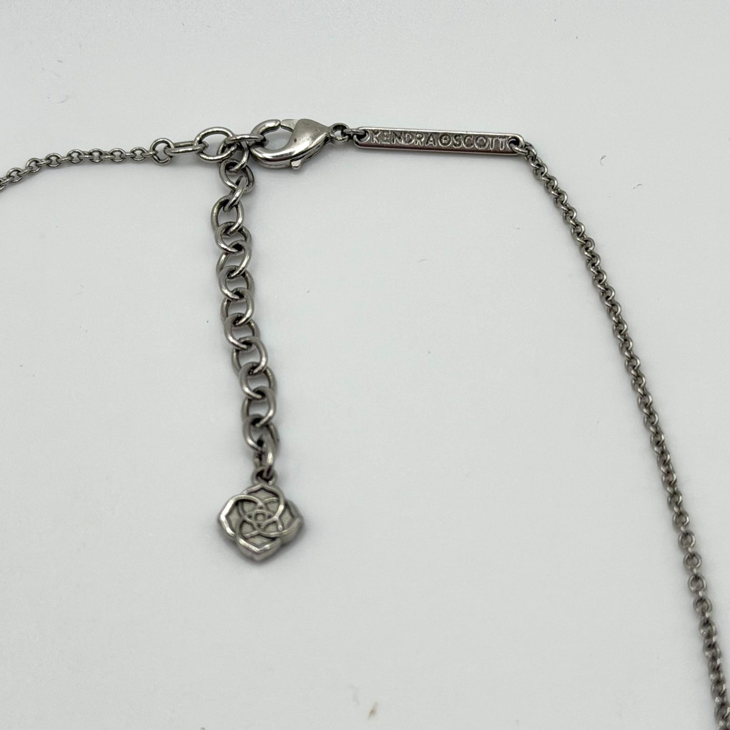 Kendra Scott Silver Link Pendant Necklace