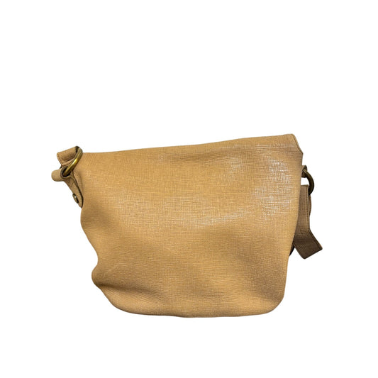 Tanner Krolle Tan Crossbody Bag With Adjustable Strap & Brass Accents