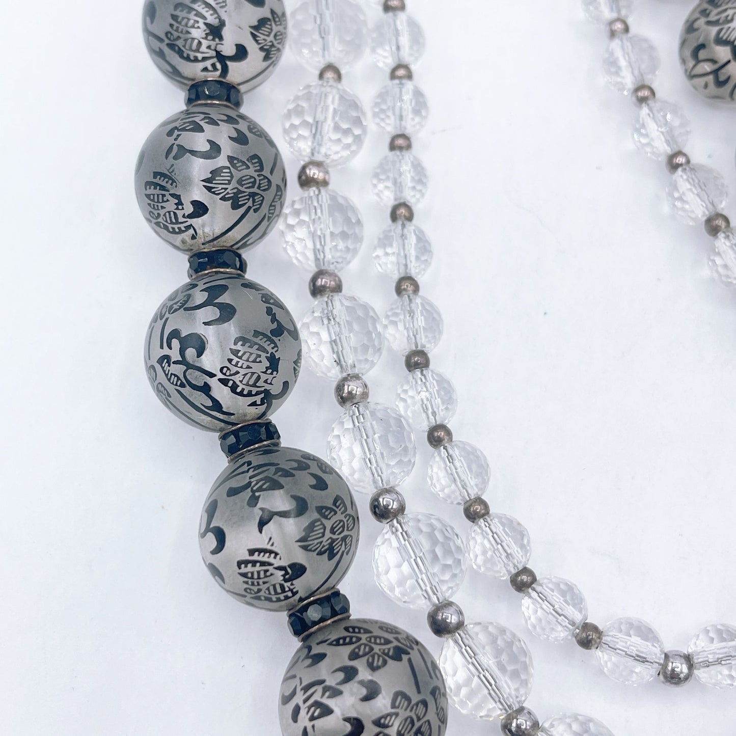 925 & Crystal Chunky Ball Pendant Necklace Medium