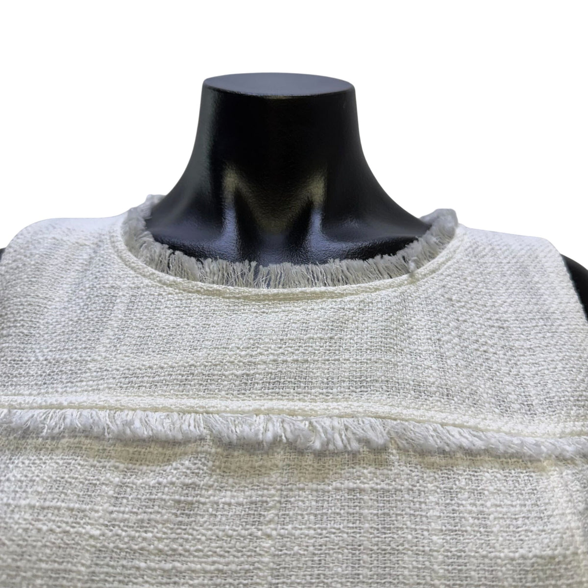 Karl Lagerfeld Paris Ivory Tweed Sheath Dress 8