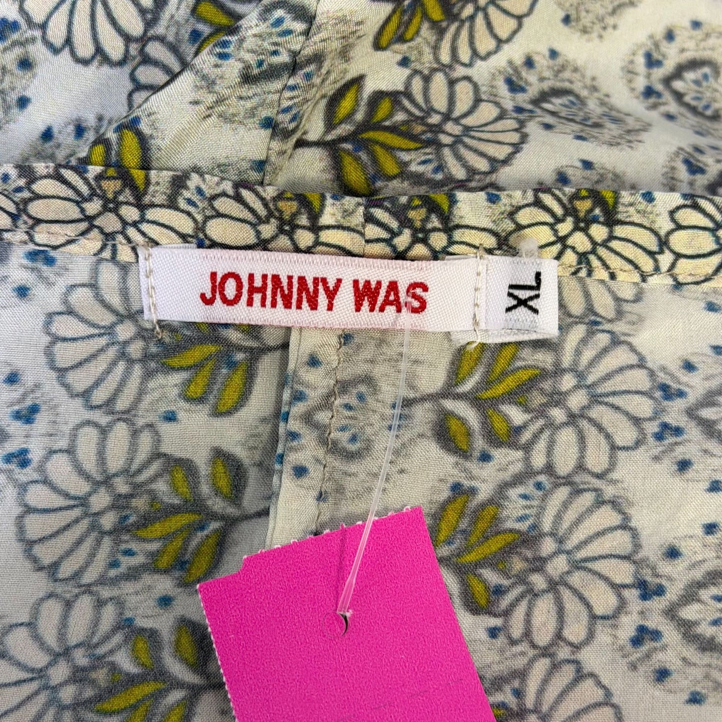 Johnny Was Multi-Color Floral Print Tunic Blouse XL