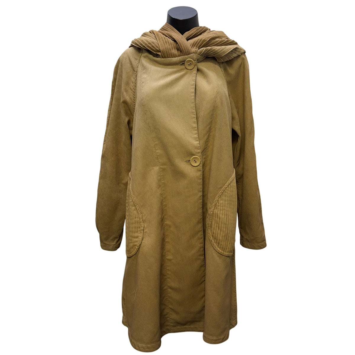Lindi Reversible Tan & Brown Coat With Leopard Print S