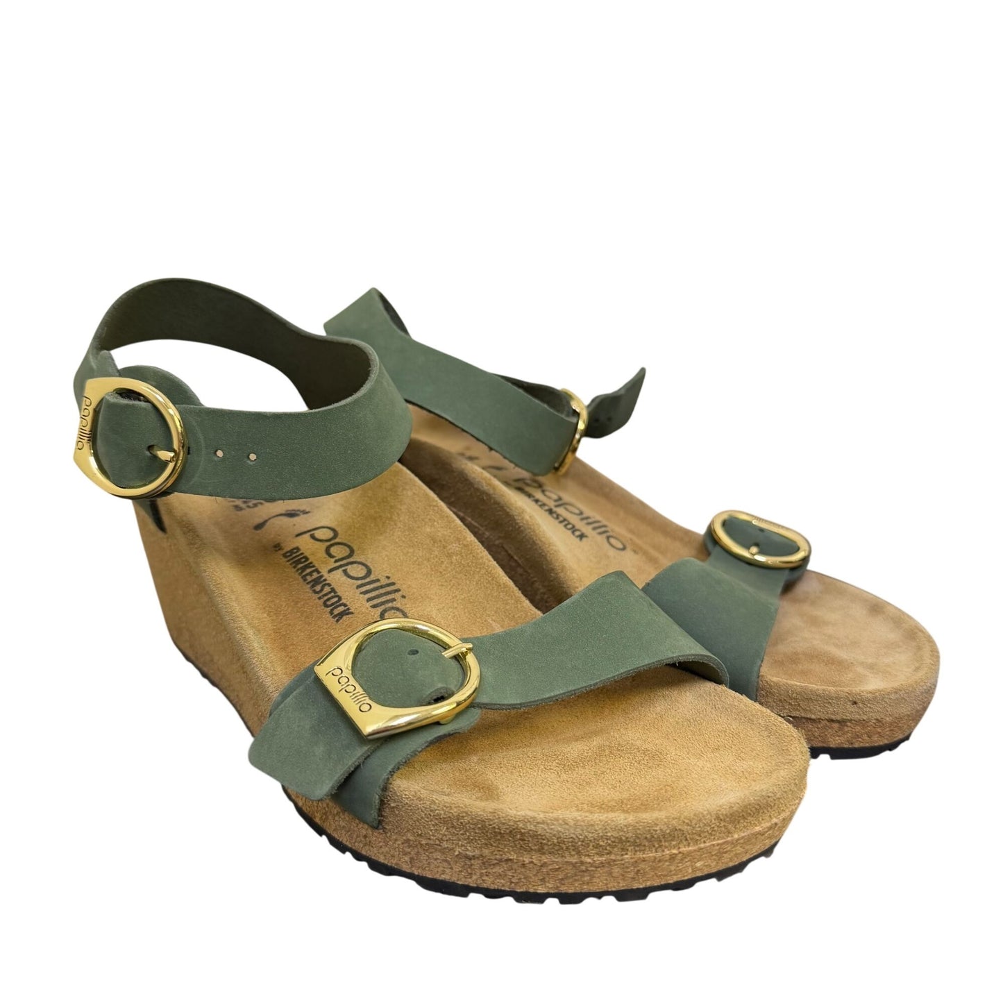 Birkenstock Papillio Wedge Sandal Green Size 7.5