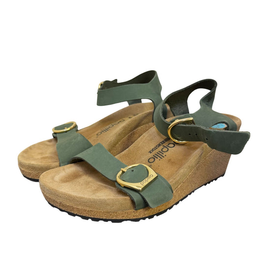 Birkenstock Papillio Wedge Sandal Green Size 7.5