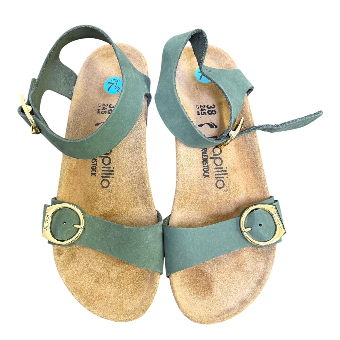 Birkenstock Papillio Wedge Sandal Green Size 7.5
