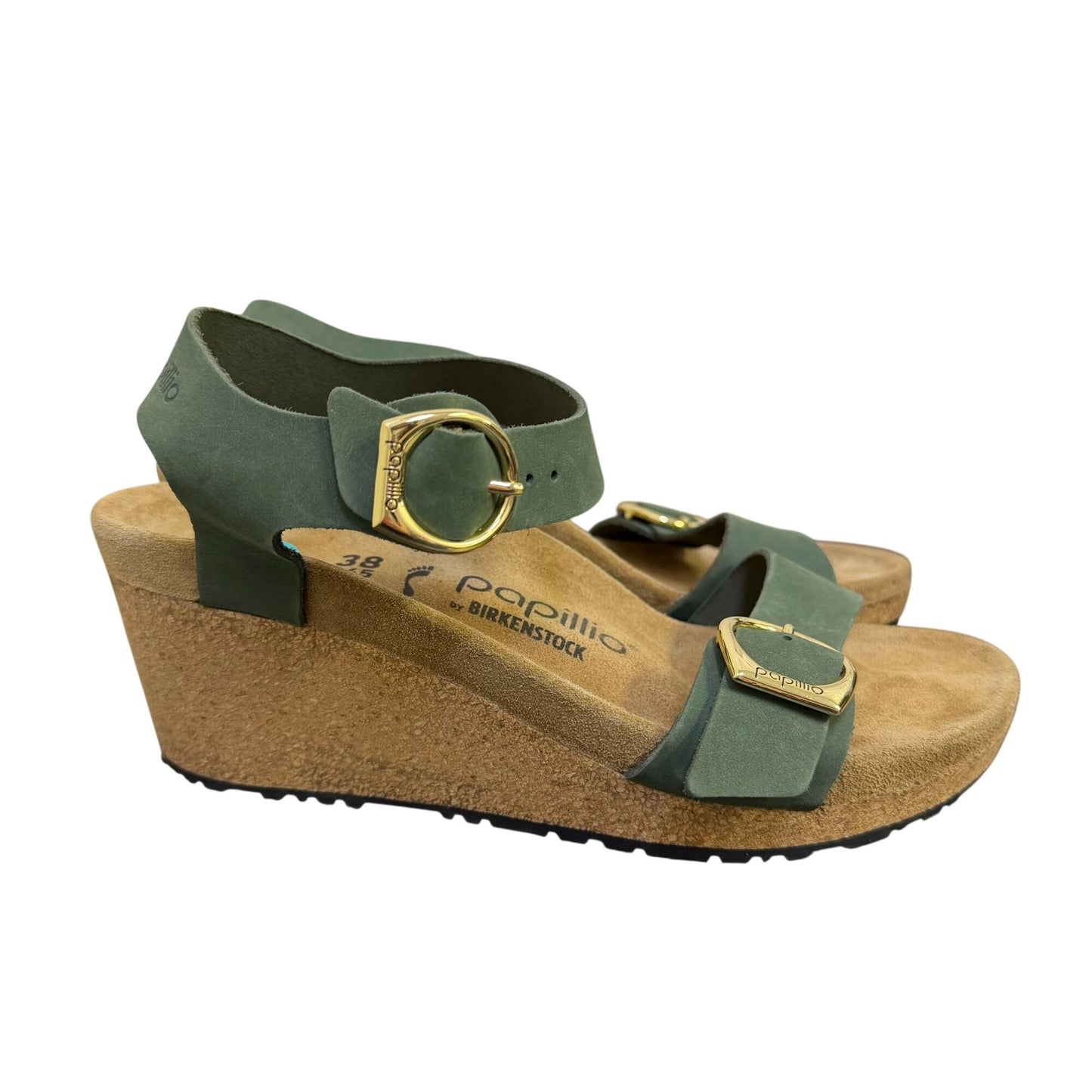 Birkenstock Papillio Wedge Sandal Green Size 7.5