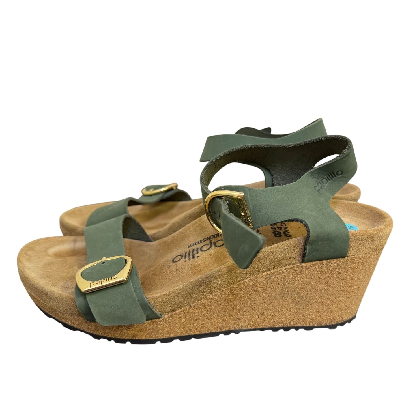 Birkenstock Papillio Wedge Sandal Green Size 7.5