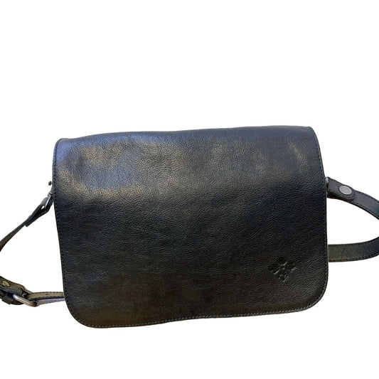 *Patricia Nash Black Leather Shoulder Handbag Medium
