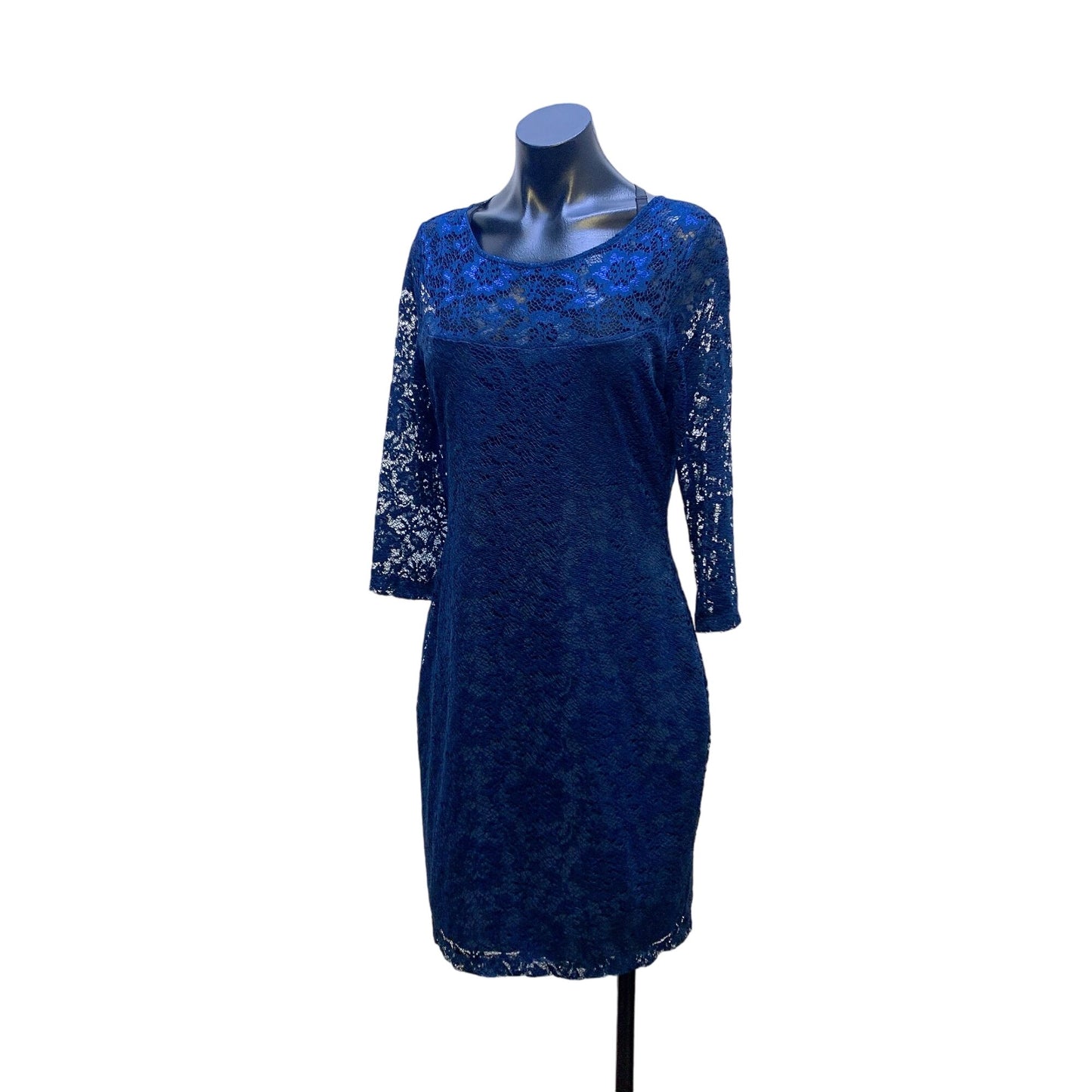 Boston Proper Navy Lace Dress 12 Women's Elegant Party Dress