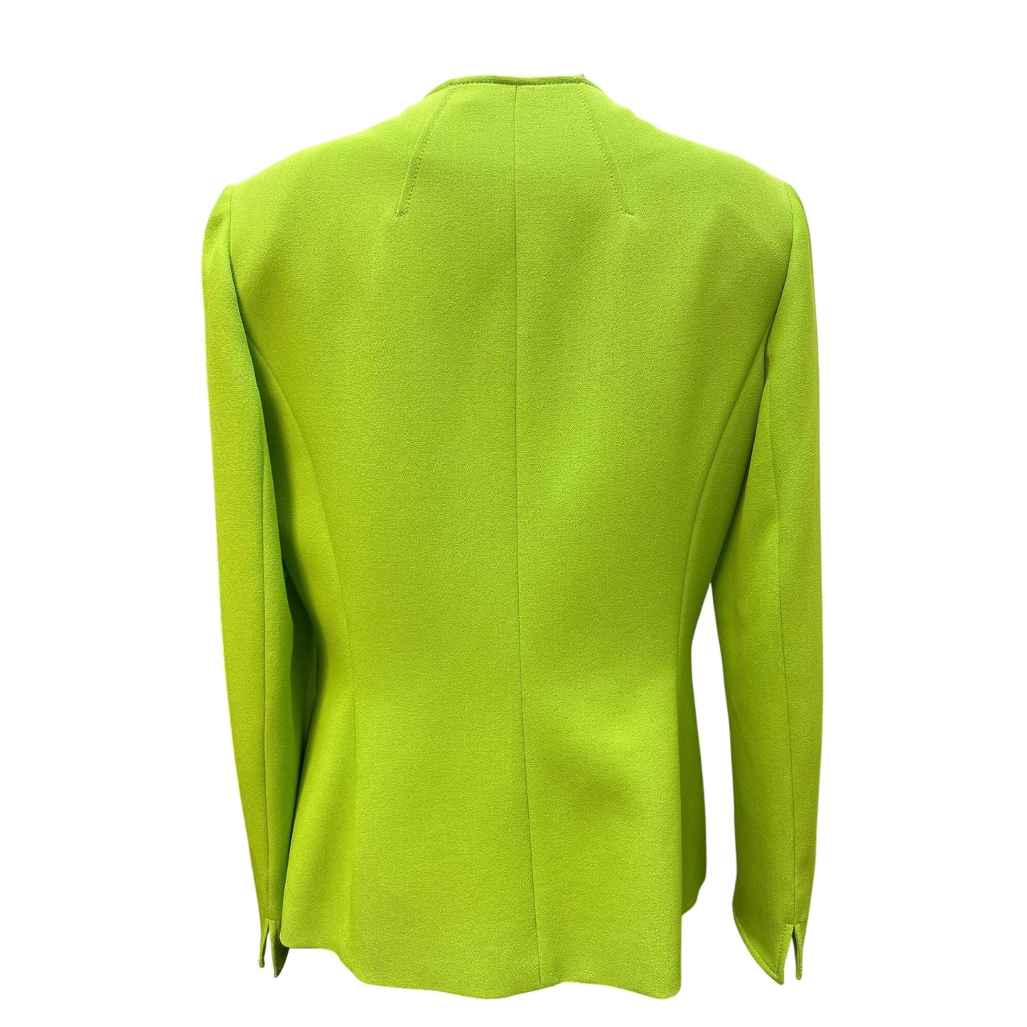 Tahari Arthur S. Levine Neon Green Single Hook Blazer/Jacket Size 10