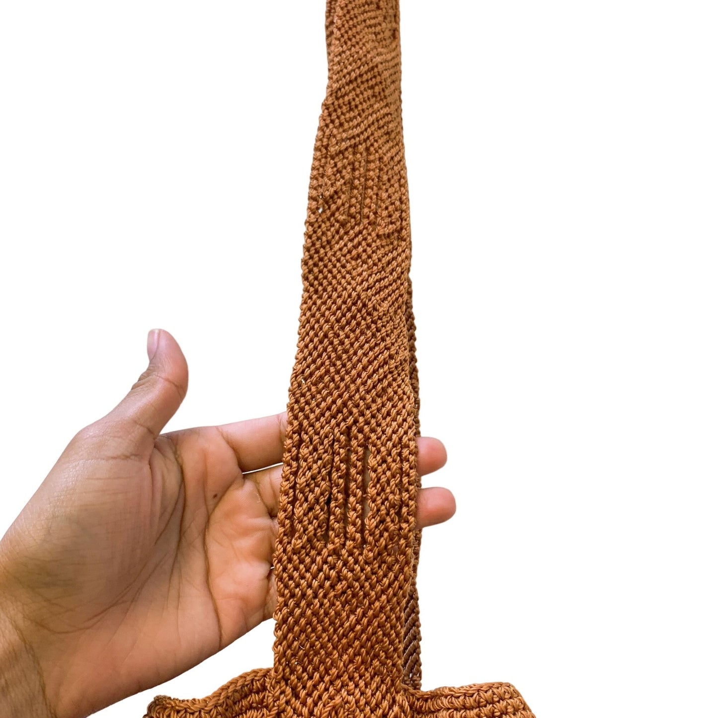 *Morral Maya Copper Crochet Crossbody Medium