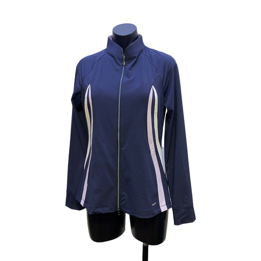 NWT Greg Norman Workout Navy Golf SolarXP Women's Performance Jacket M