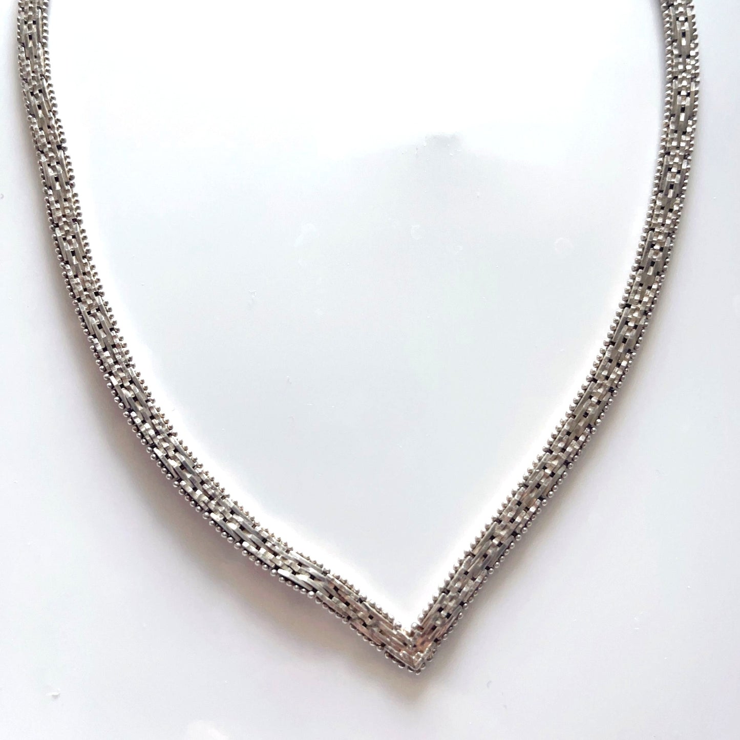 .925 Silver Small Choker Necklace Medium