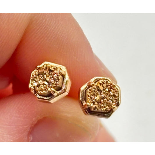 Kendra Scott Nola Stud Earrings In Gold-Tone Druzy