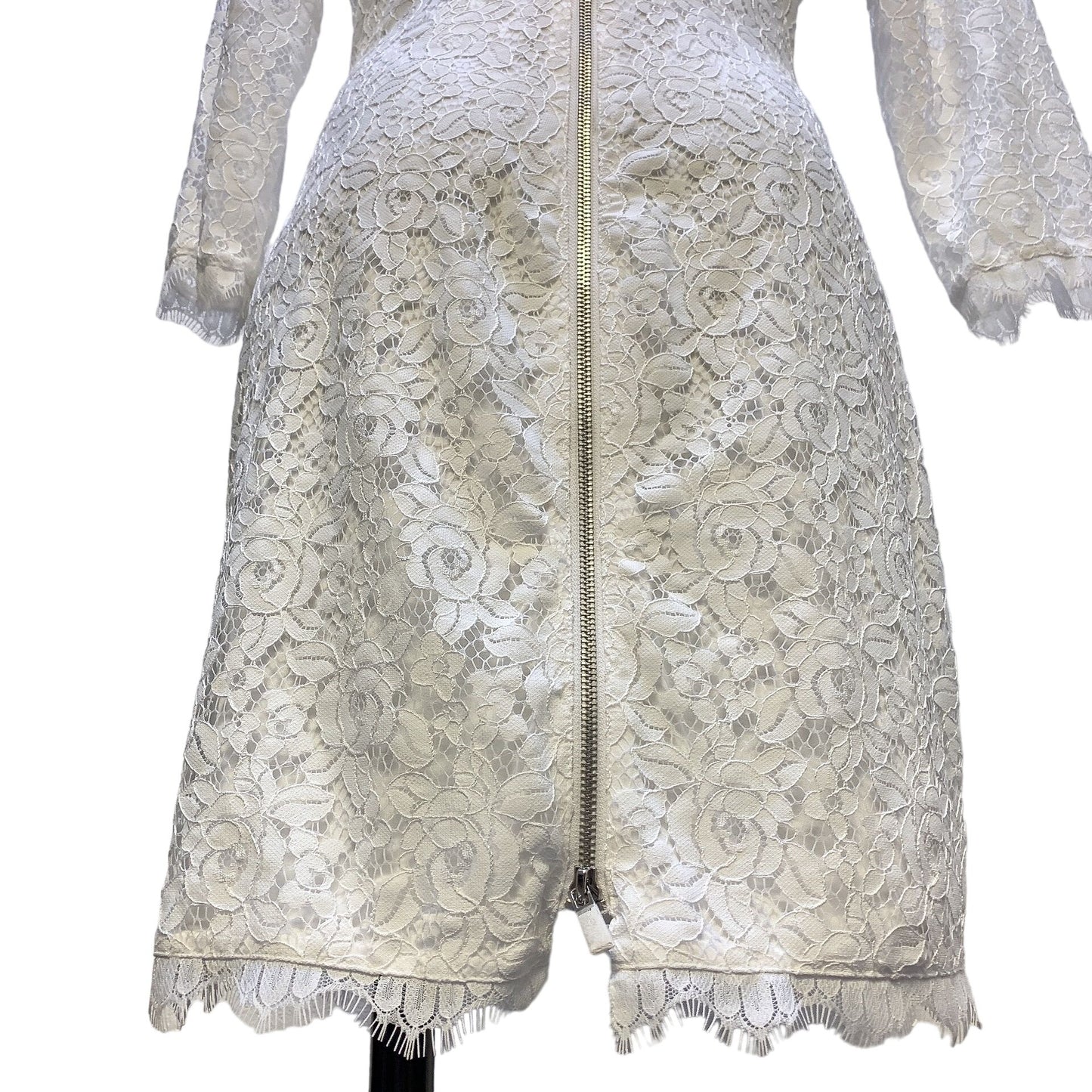 NWT Diane Von Furstenberg White Lace Dress 14