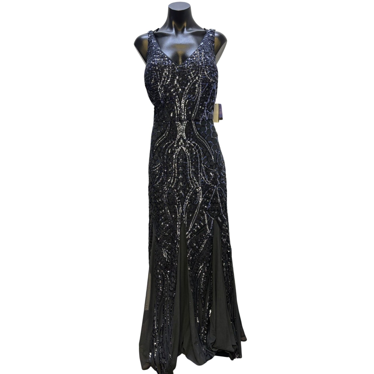 NWNightwear NWT Beaded Gown Navy Blue 16W