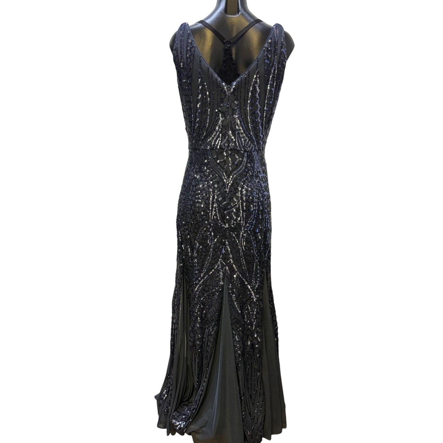 NWNightwear NWT Beaded Gown Navy Blue 16W