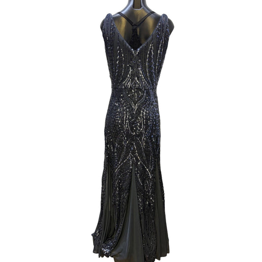 NWNightwear NWT Beaded Gown Navy Blue 16W