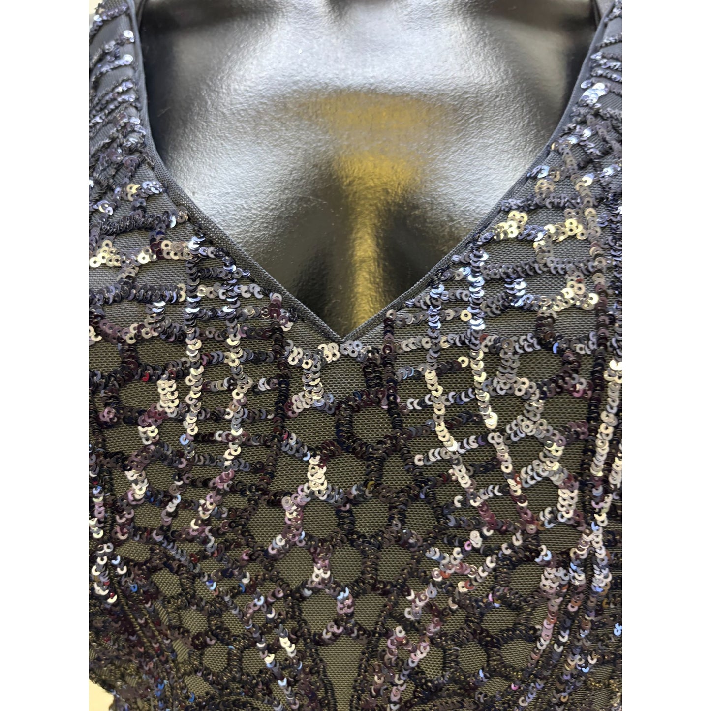 NWNightwear NWT Beaded Gown Navy Blue 16W