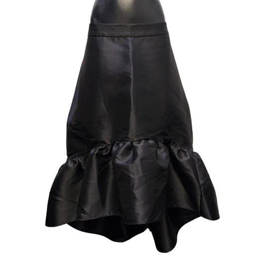 Mare Mare Black High-Low Ruffled Hem Skirt Size M