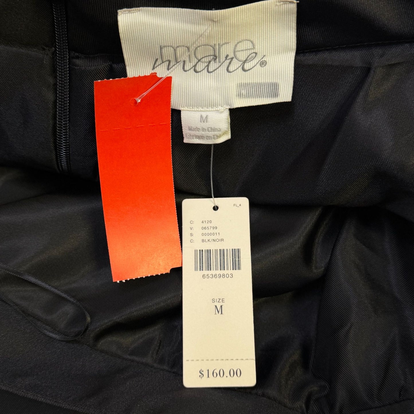 Mare Mare Black High-Low Ruffled Hem Skirt Size M