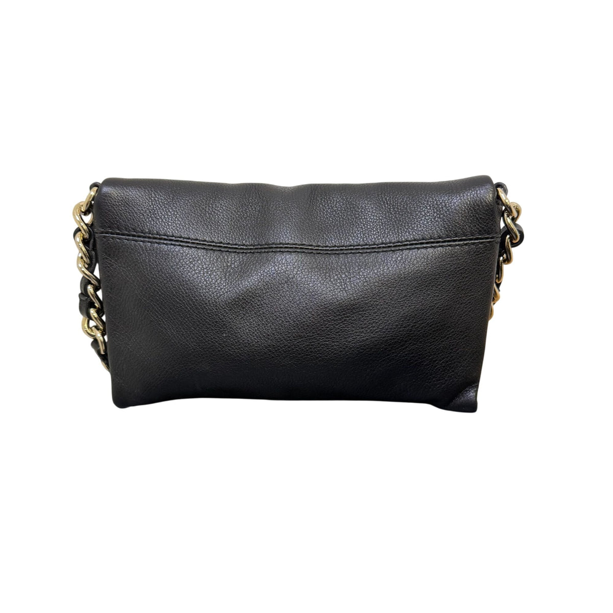 Kate Spade Black Leather Crossbody Bag With Gold Strap
