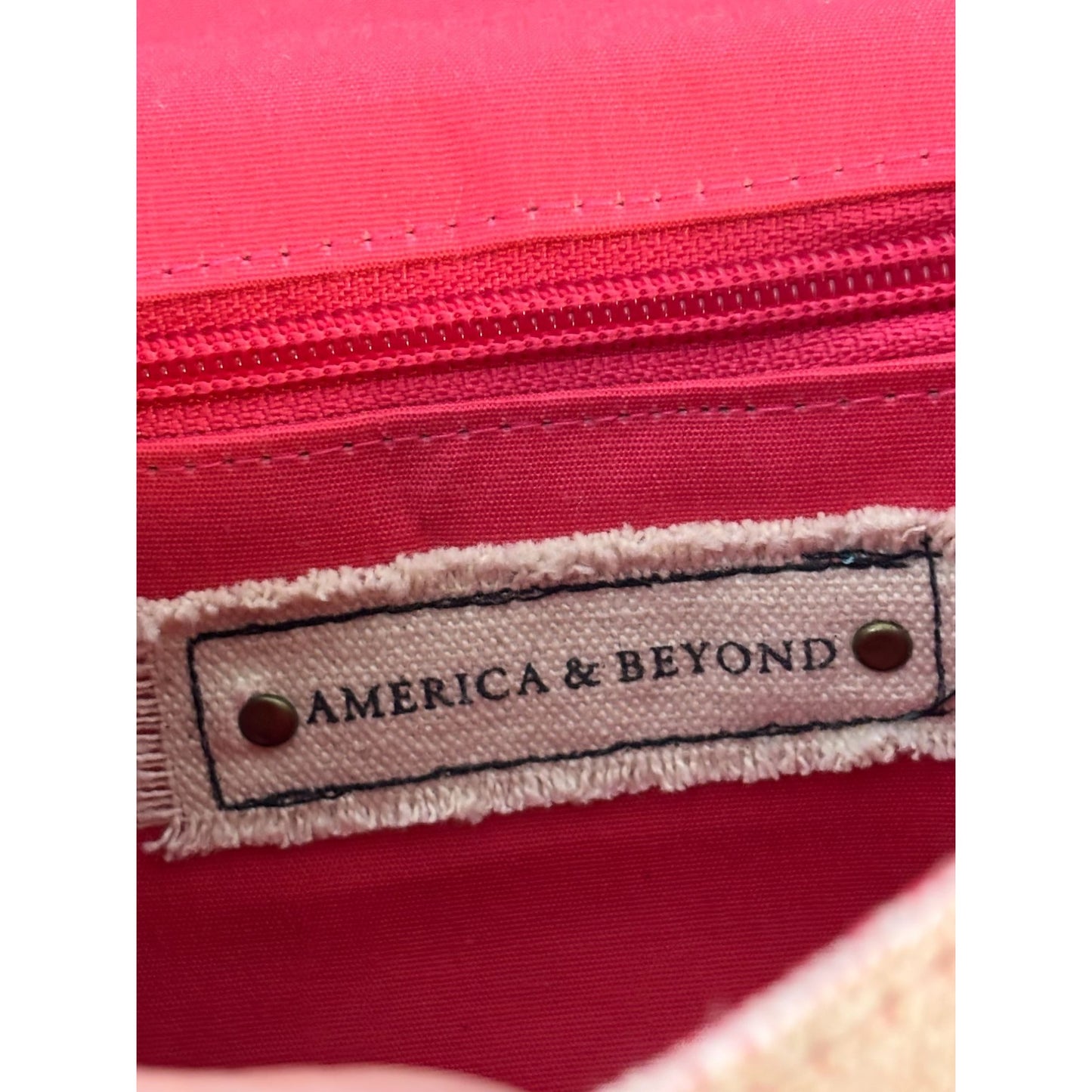 America & Beyond NWT Beaded Floral Clutch Multicolor