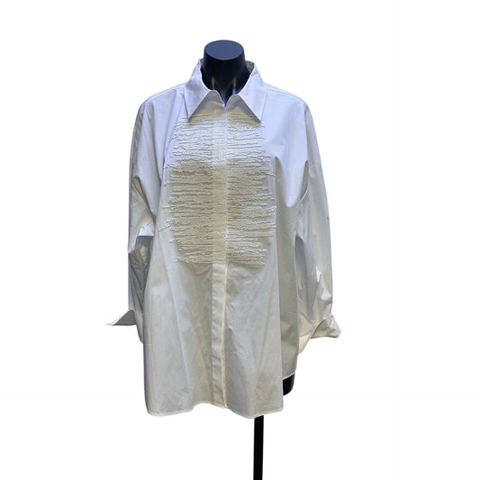 NWT Marina Rinaldi White Long Sleeve Shirt XL