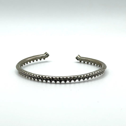 Kendra Scott Silver Plated Cuff Bracelet With Square Crystal Accents