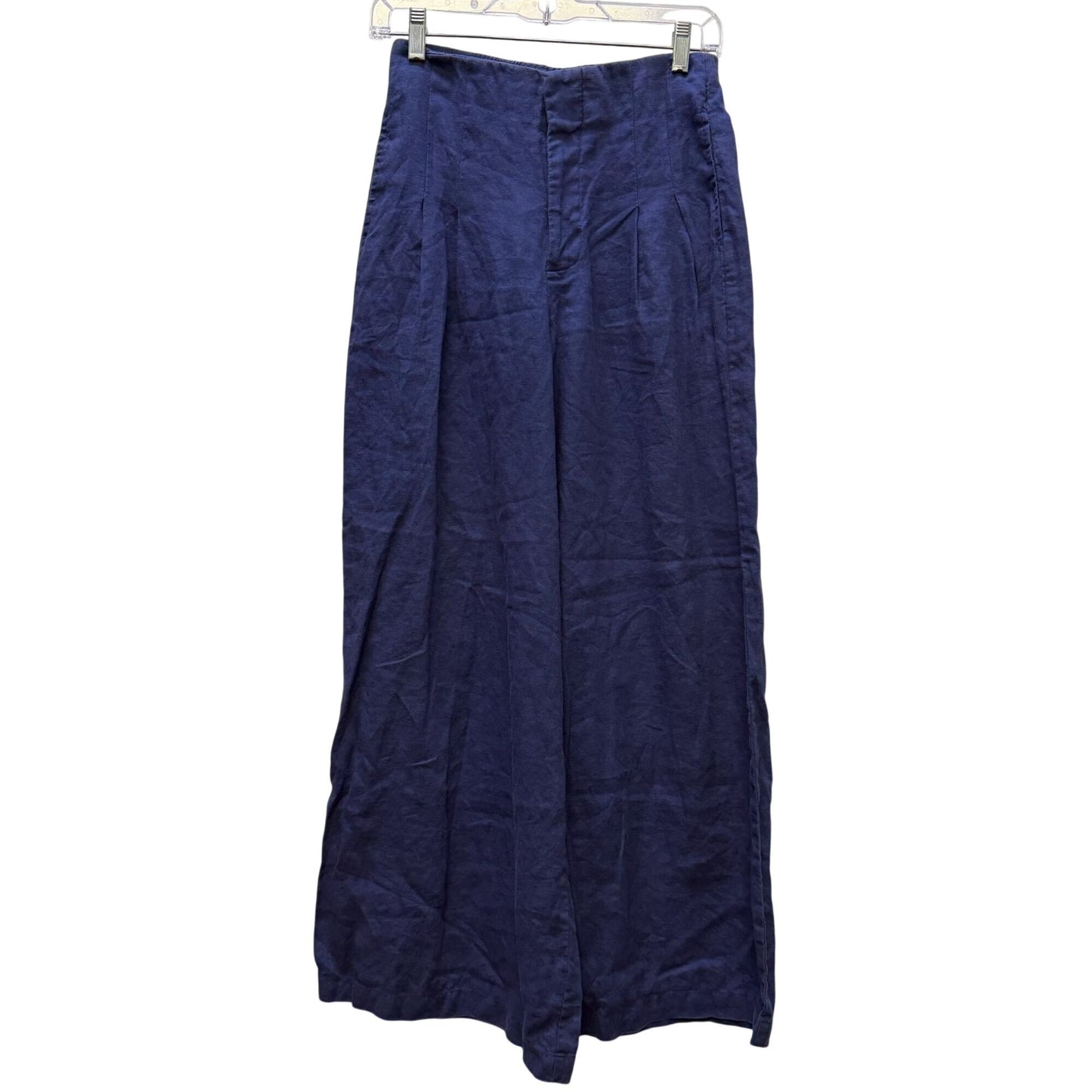 Lahntropy Blue Linen Wide-Leg Pants XS