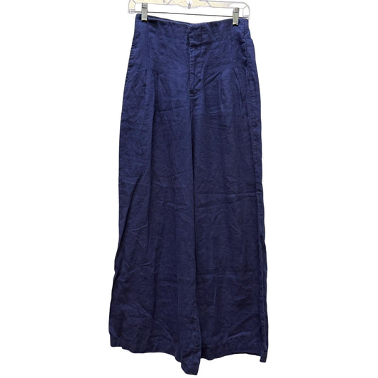 Lahntropy Blue Linen Wide-Leg Pants XS