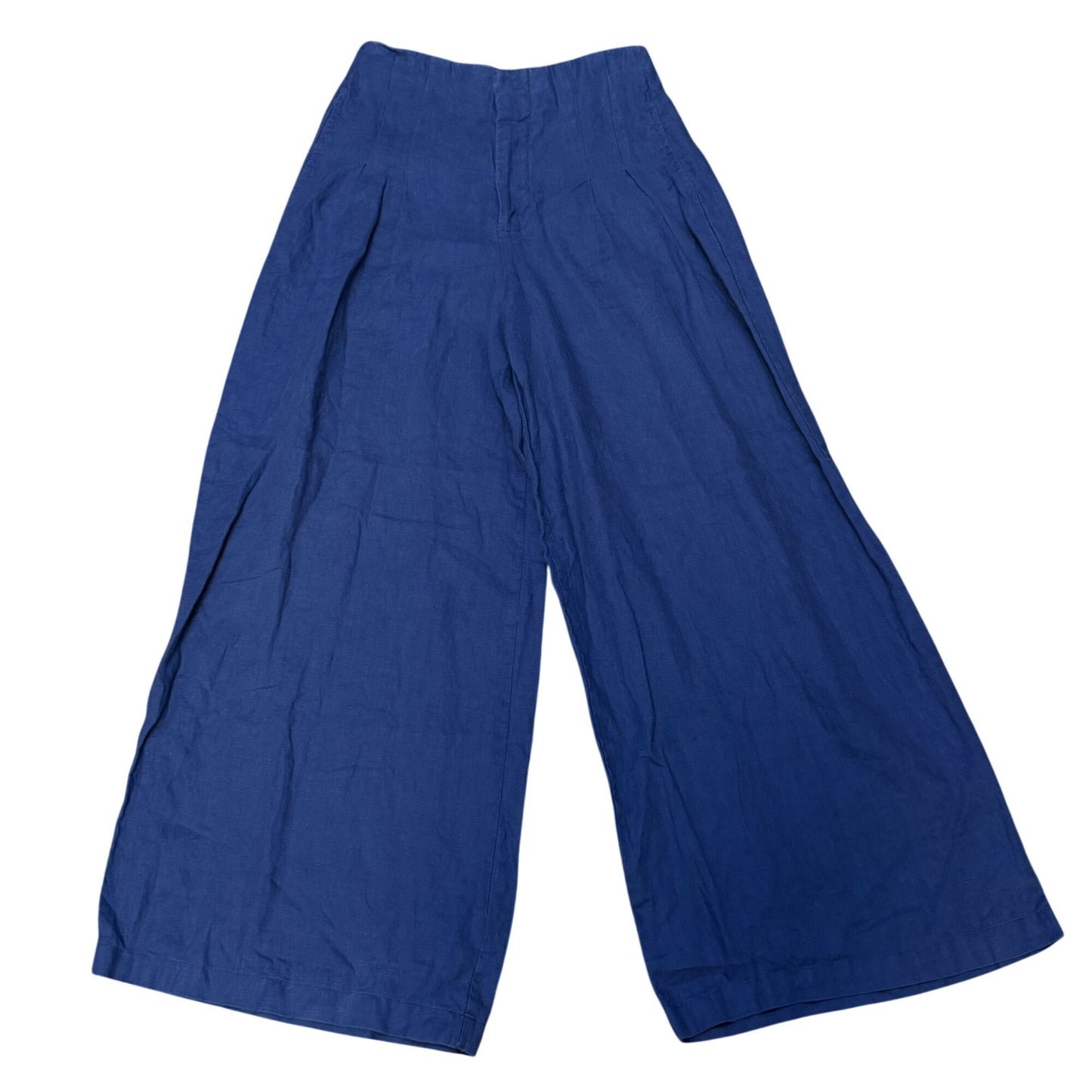 Lahntropy Blue Linen Wide-Leg Pants XS