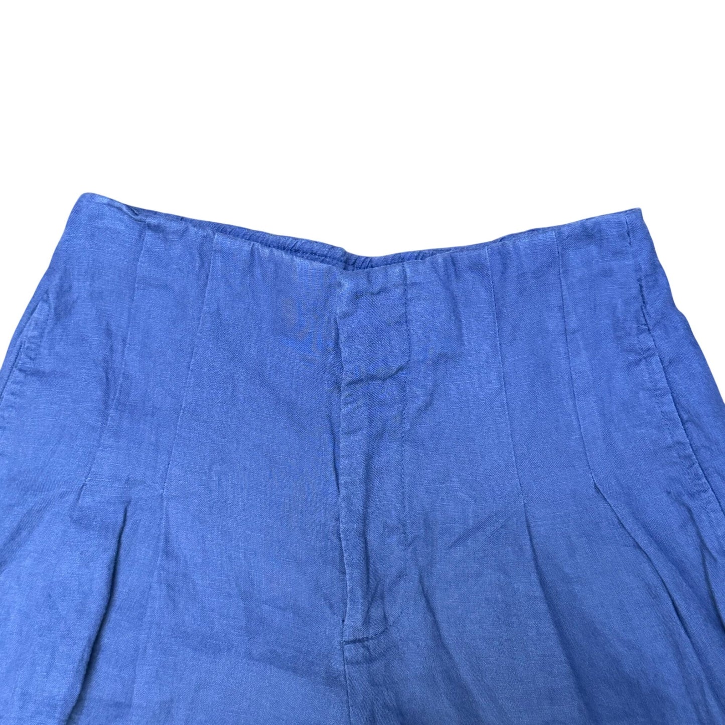 Lahntropy Blue Linen Wide-Leg Pants XS