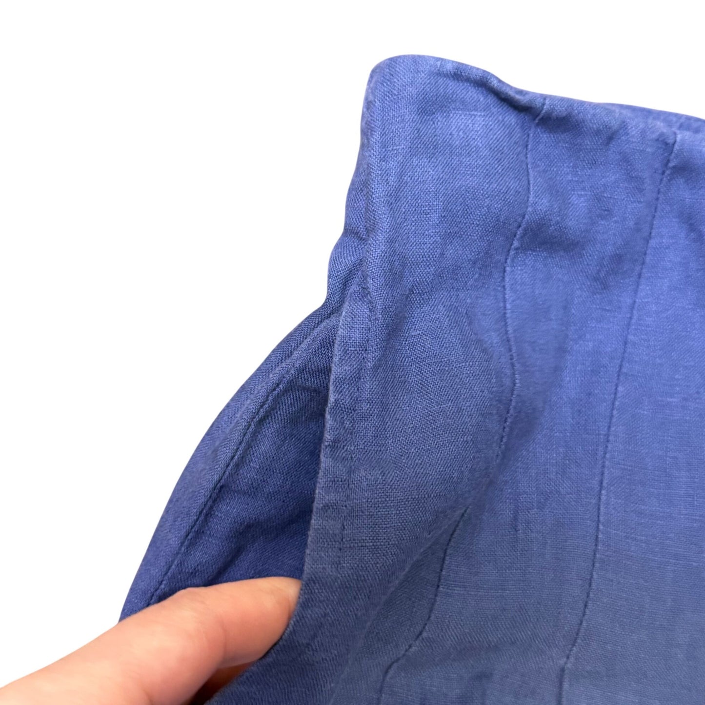 Lahntropy Blue Linen Wide-Leg Pants XS