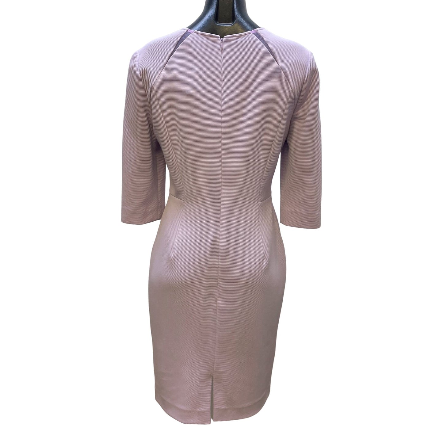 *Badgley Mischka Lavender Dress Midi Ribbed Size 6