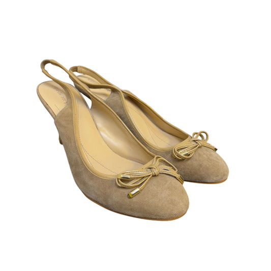Kate Spade Tan Suede Slingback Heels 8.5