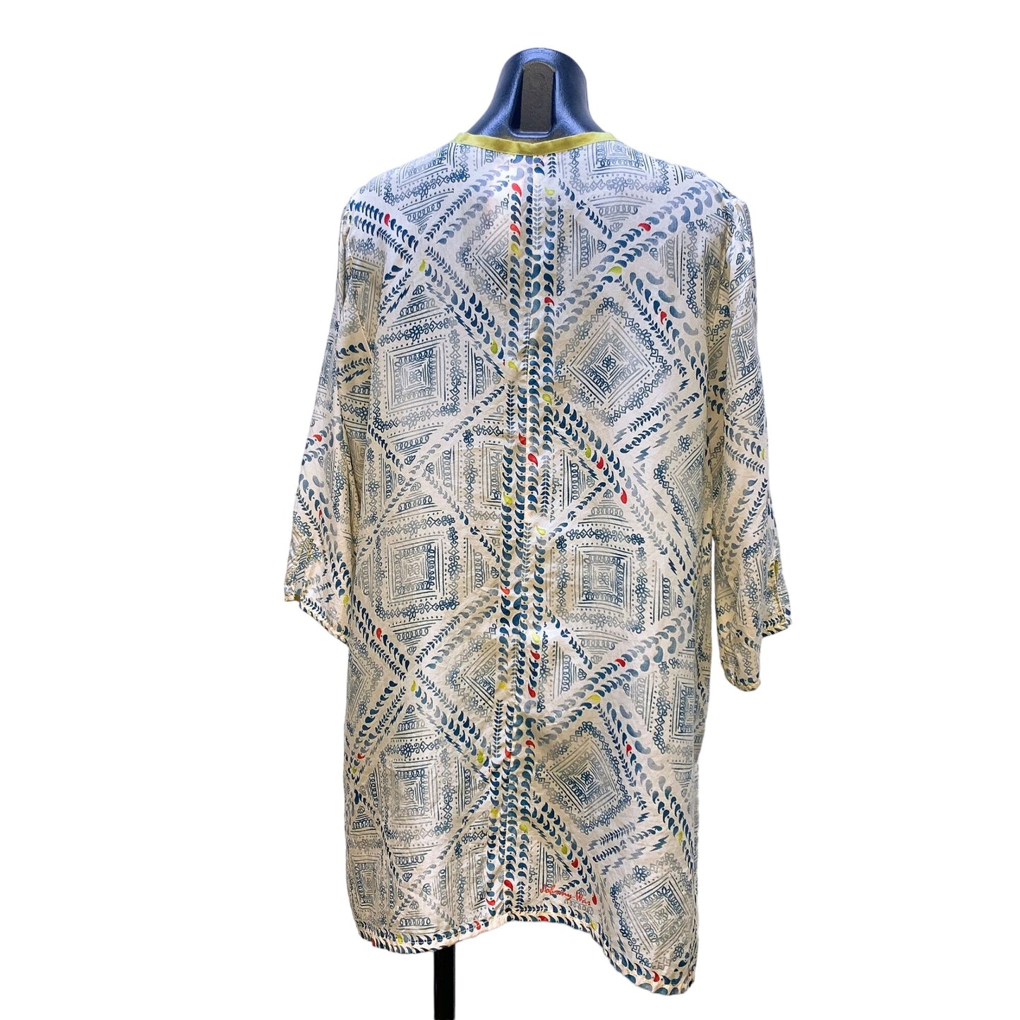 Johnny Was Women's Silk Boho Tunic Top L