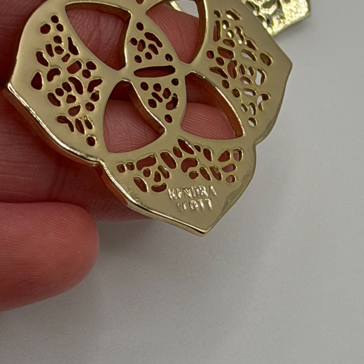Kendra Scott Gold Tone Dangle Earrings