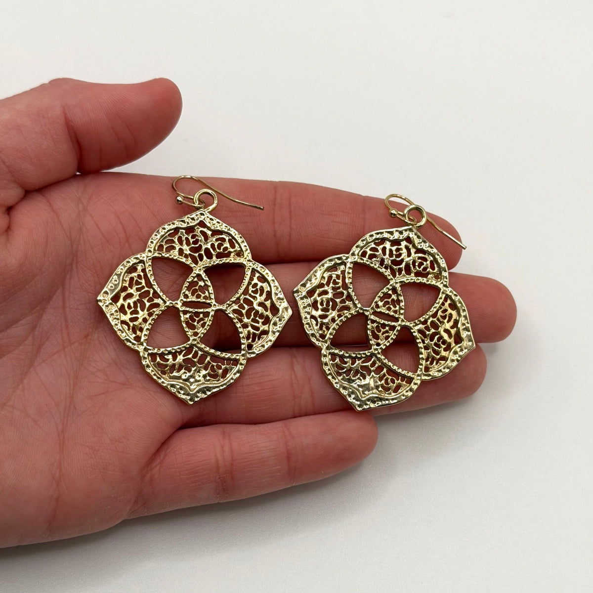 Kendra Scott Gold Tone Dangle Earrings