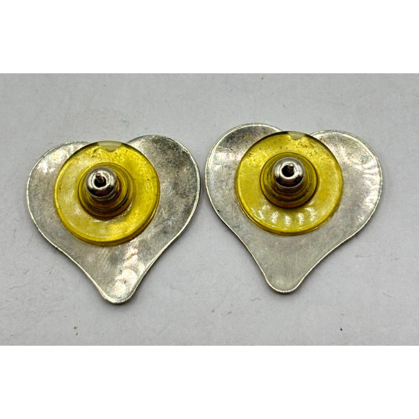 Unique 925 Sterling Silver Heart Art Earrings