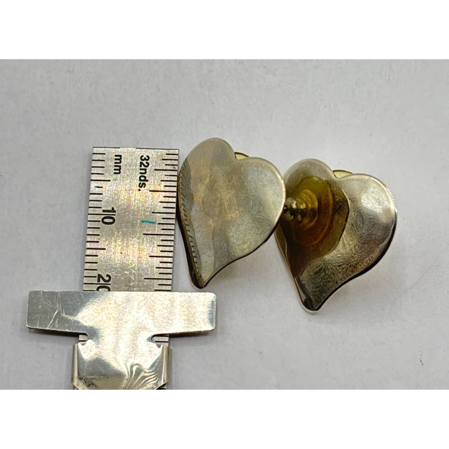 Unique 925 Sterling Silver Heart Art Earrings