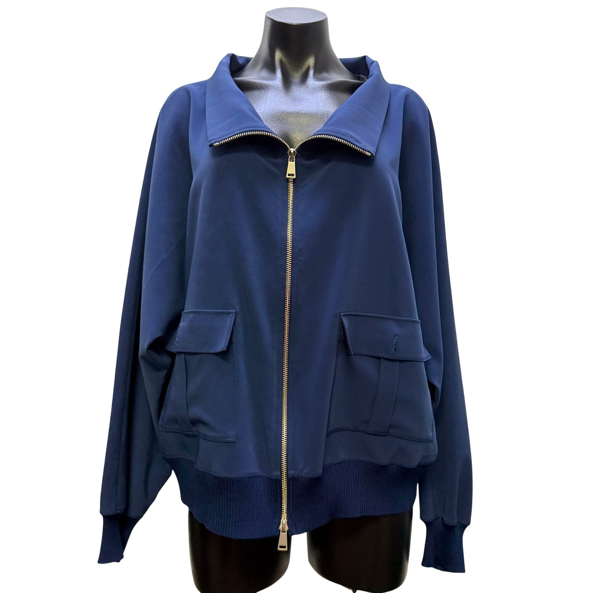 St. John 2 Pc Jacket & Pants Set Blue Size L