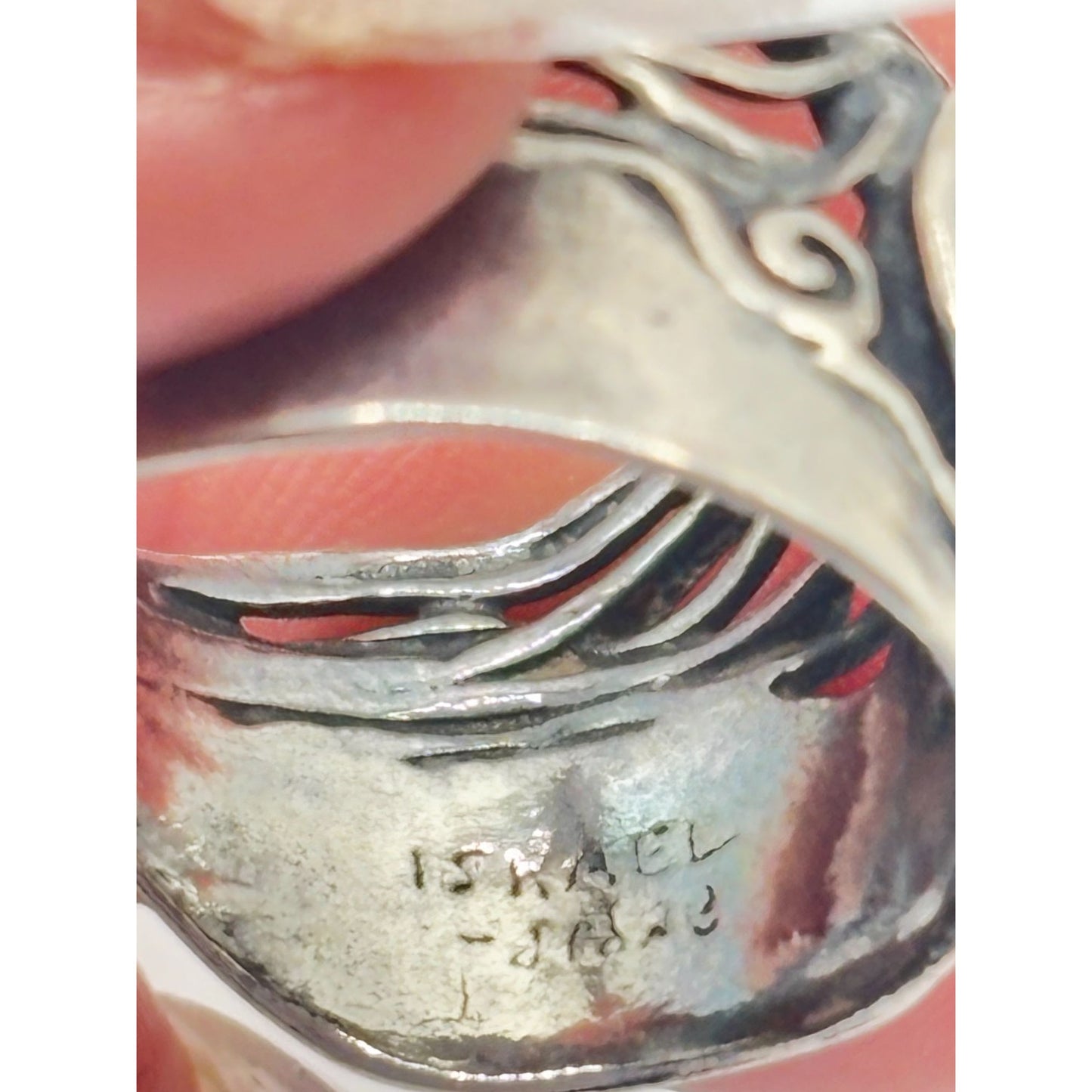 Labradorite Gemstone Sterling Silver Ring Size 7 Handcrafted In Israel