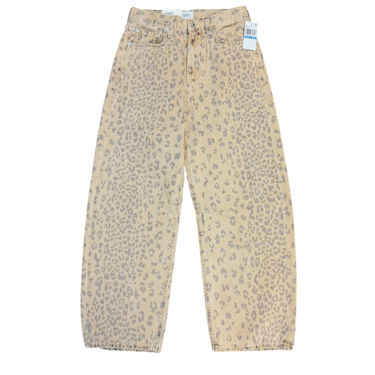 Citizens Of Humanity Miro Jean Natural Cheetah Print Tan 25