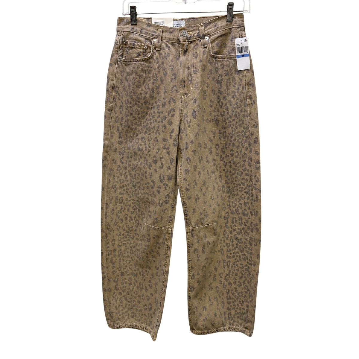 Citizens Of Humanity Miro Jean Natural Cheetah Print Tan 25